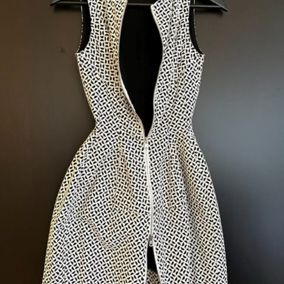 ALAÏA Black & White Dress - Size 36 - Picture 4 of 15